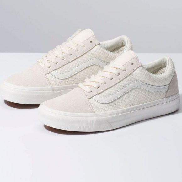 Vans Woven Check Old Skool Marshmallow Women’s Sneakers - Picture 1 of 12